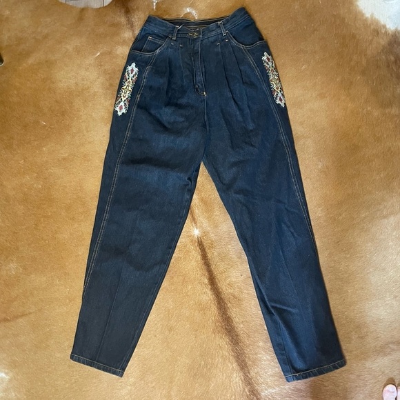 Vintage Denim - Be Together dark grey black vintage 90s high waisted mom jeans